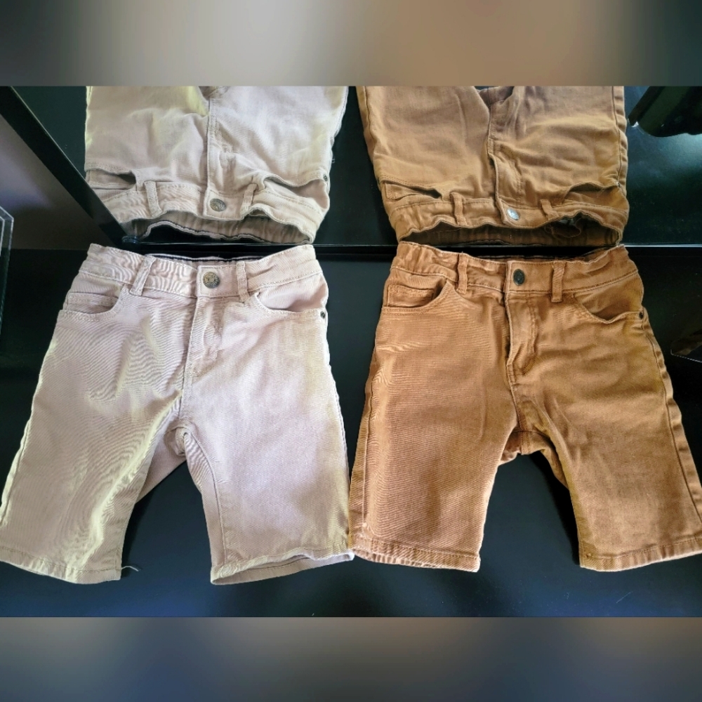H&M toddler shorts, size 5T, tan and camel